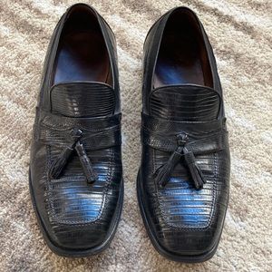 Allen Edmonds Lizard Tassel Loafers  size 9 1/2